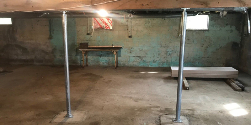 Basement Support Columns in Saratoga Springs, New York